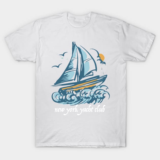 New York Yacht Club T-Shirt by FunSillyShop